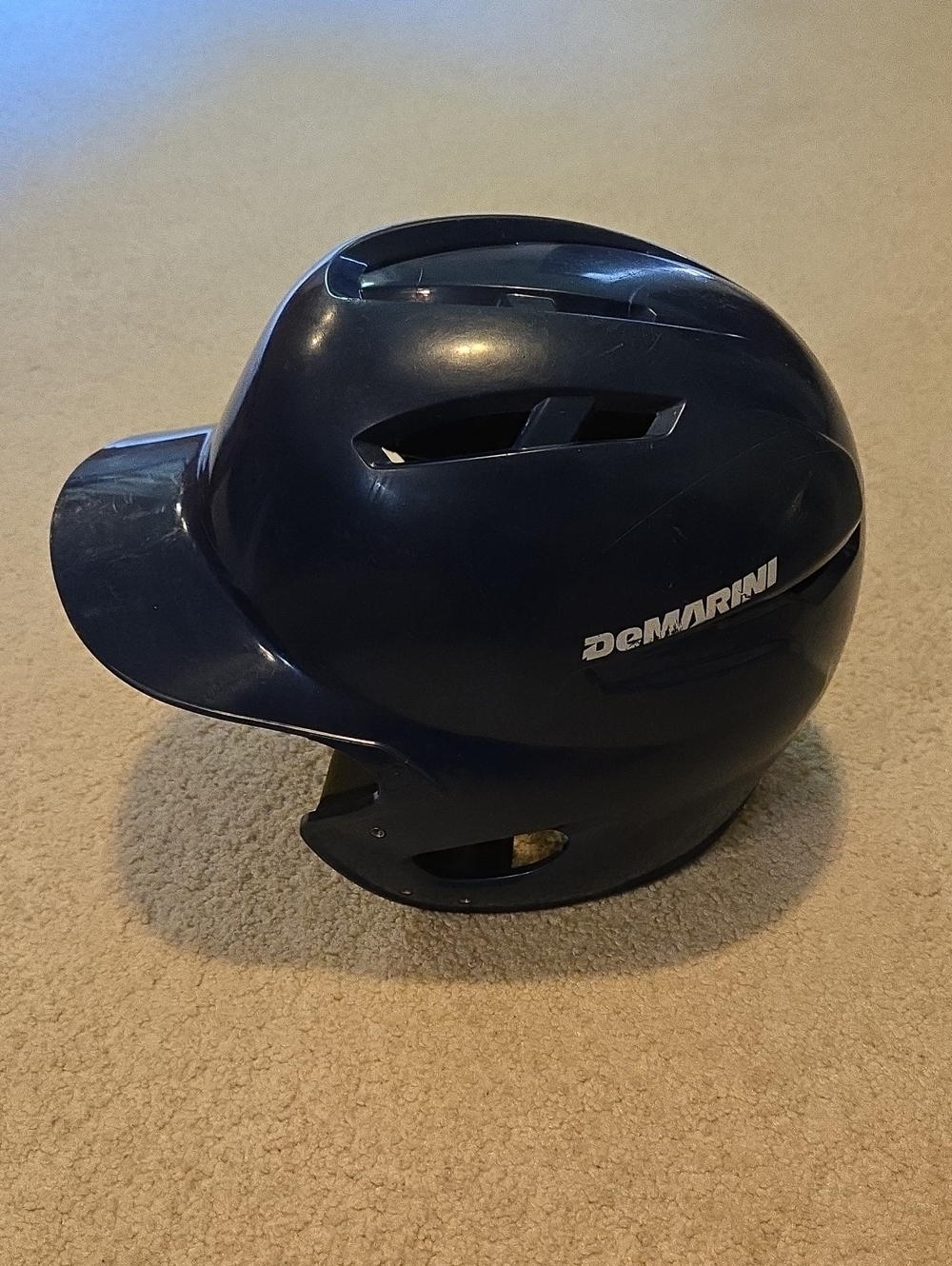 Demarini Navy Baseball Batting Helmet Adult 6 3/8 To 7 1/8